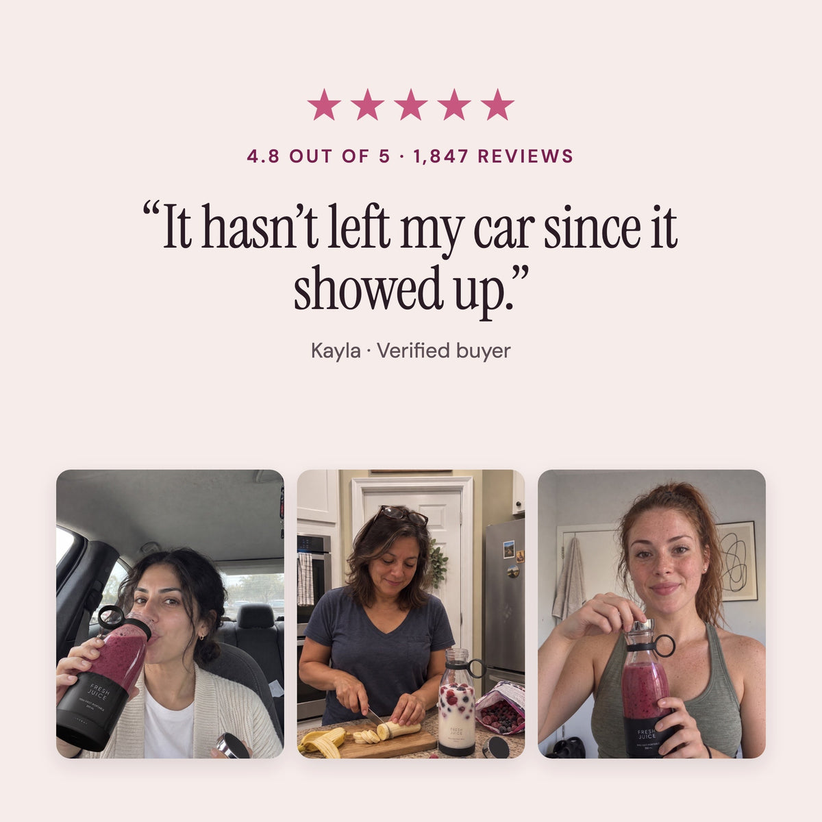 Rated 4.8 out of 5 from 1,847 reviews, with customer photos.