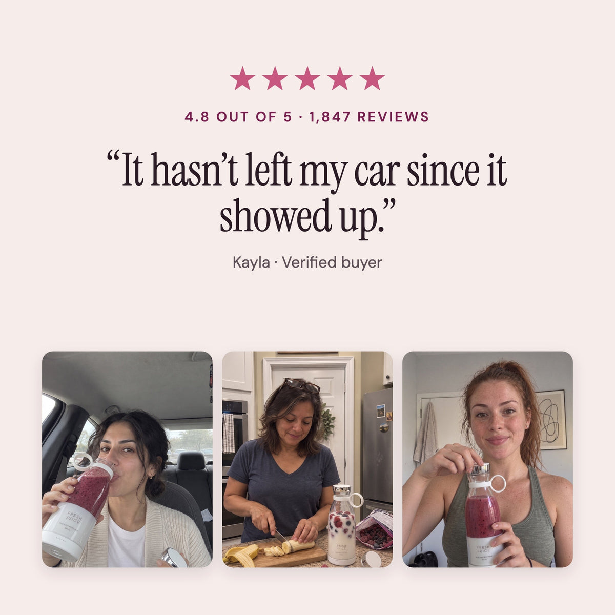 Rated 4.8 out of 5 from 1,847 reviews, with customer photos.