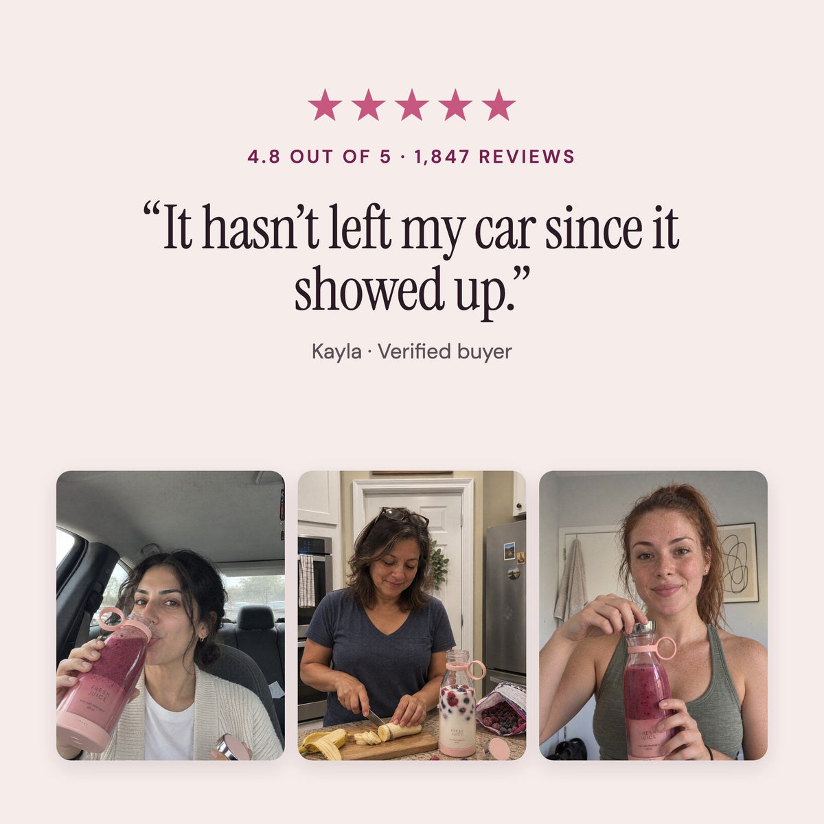 Rated 4.8 out of 5 from 1,847 reviews, with customer photos.