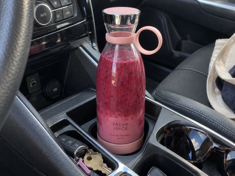 Olivia's Swirlette in her car's cup holder.