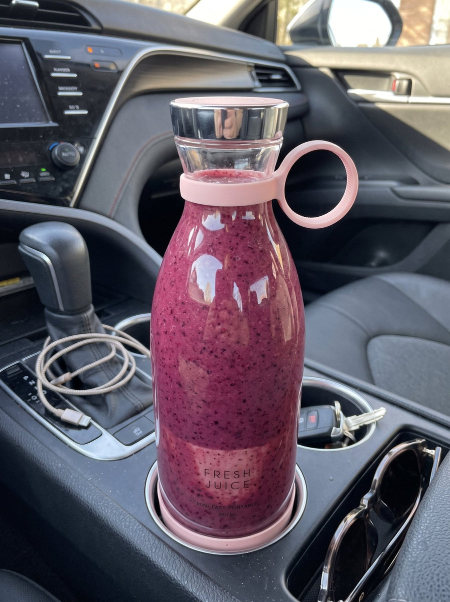 Swirlette in a car cup holder.